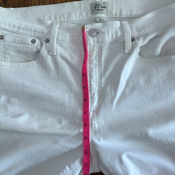 J.Crew Women's White 9" High-Rise Toothpick Jeans Size 31 - Picture 4 of 8